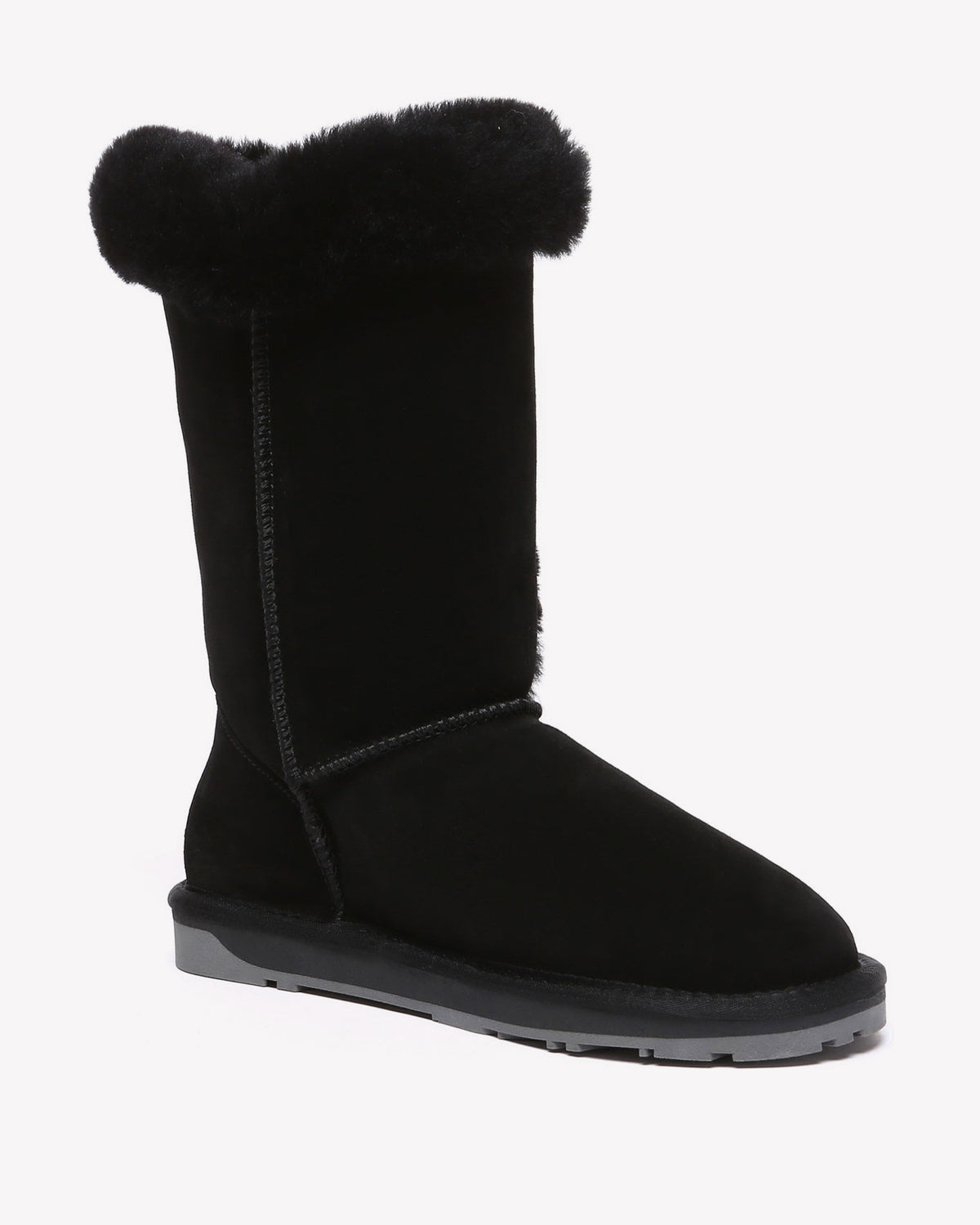 EVERAU Ashy Black Tall Boots Botki Czarne