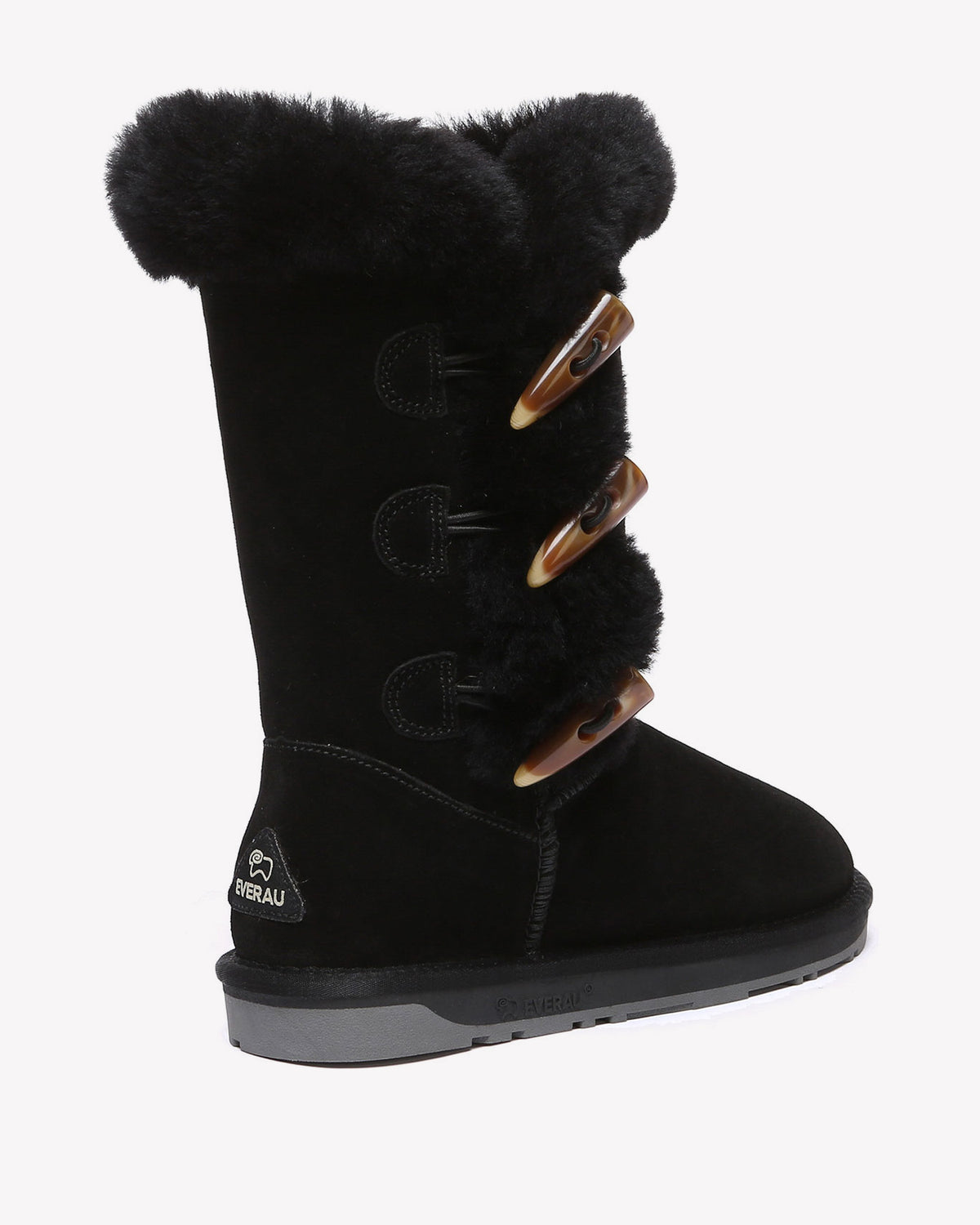 EVERAU Ashy Black Tall Boots Botki Czarne