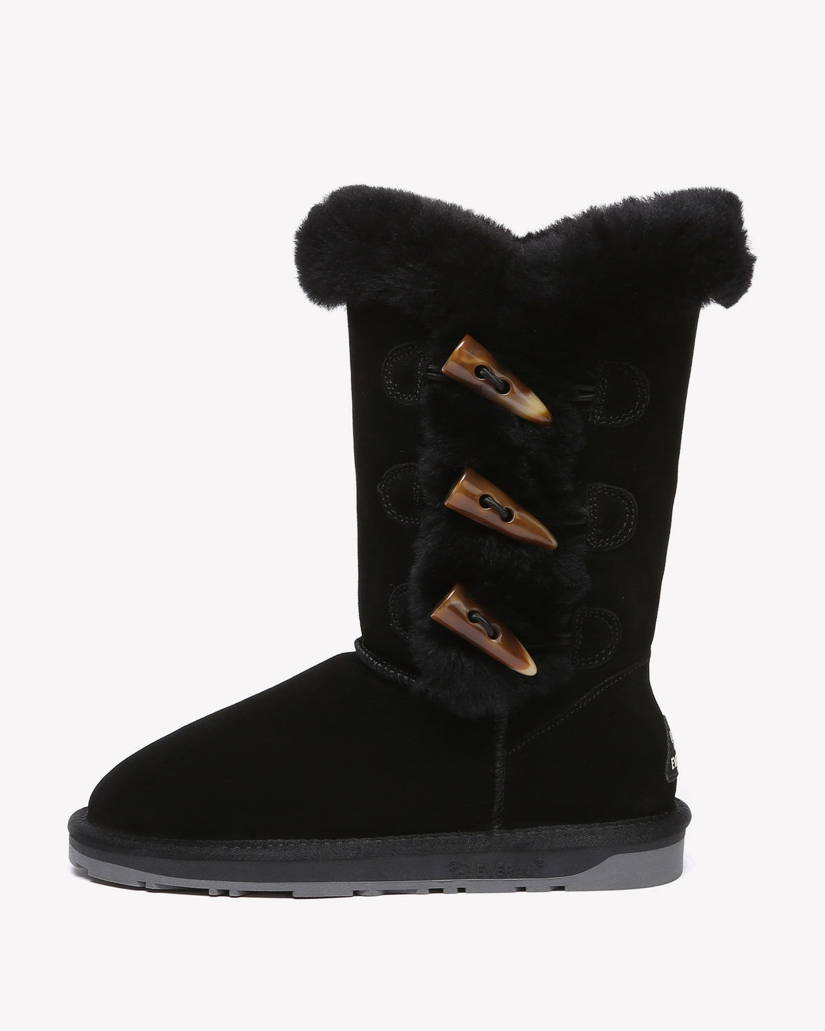 EVERAU Ashy Black Tall Boots Botki Czarne