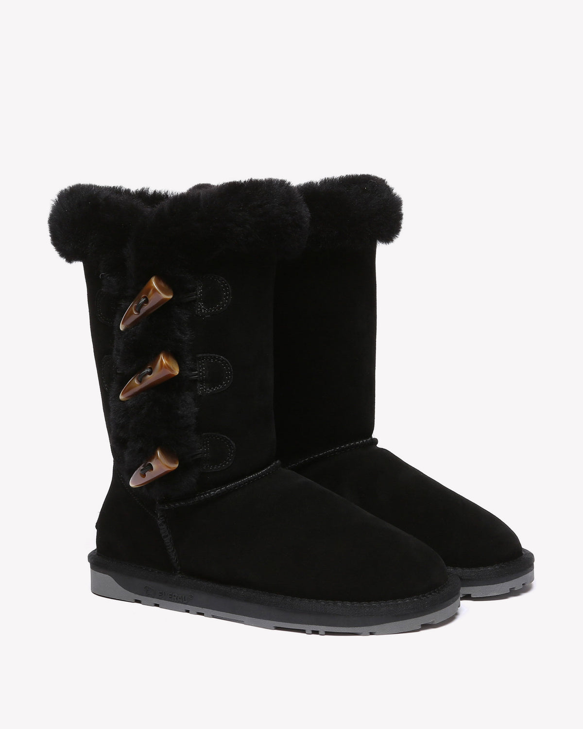 EVERAU Ashy Black Tall Boots Botki Czarne