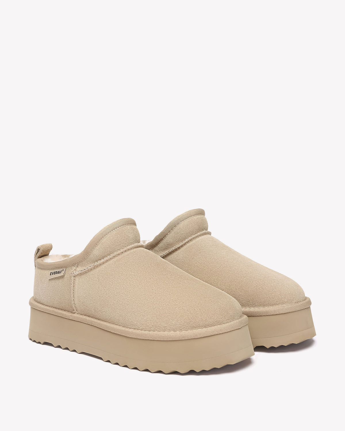 EVERAU Partridge Sand Platform Ultra Mini Boots Botki Beżowy