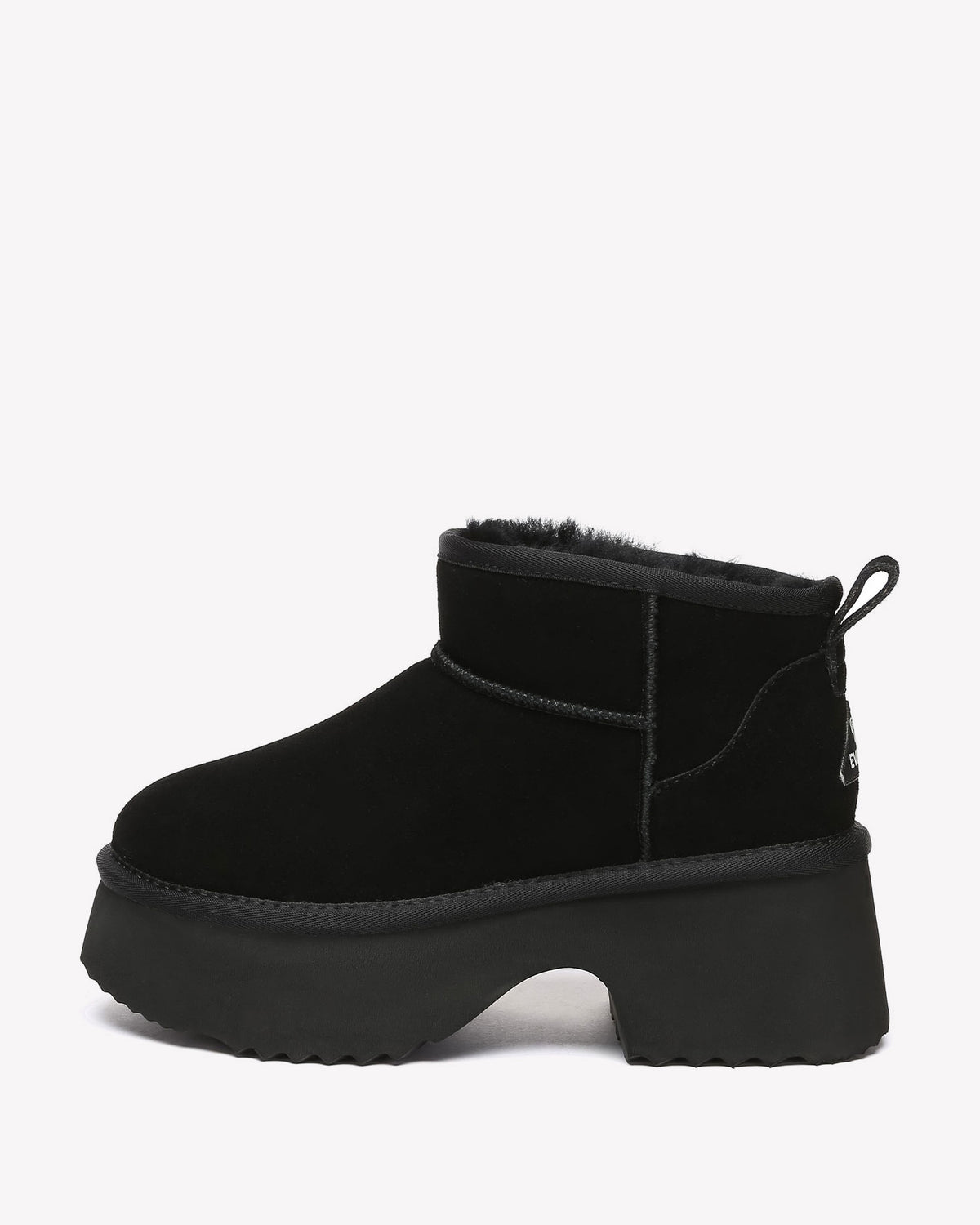 EVERAU Nicobar Black Mid Boots Botki Czarne