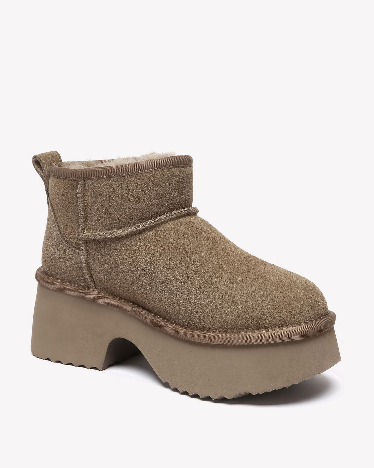 EVERAU Nicobar Walnut Mid Boots Botki Brązowe