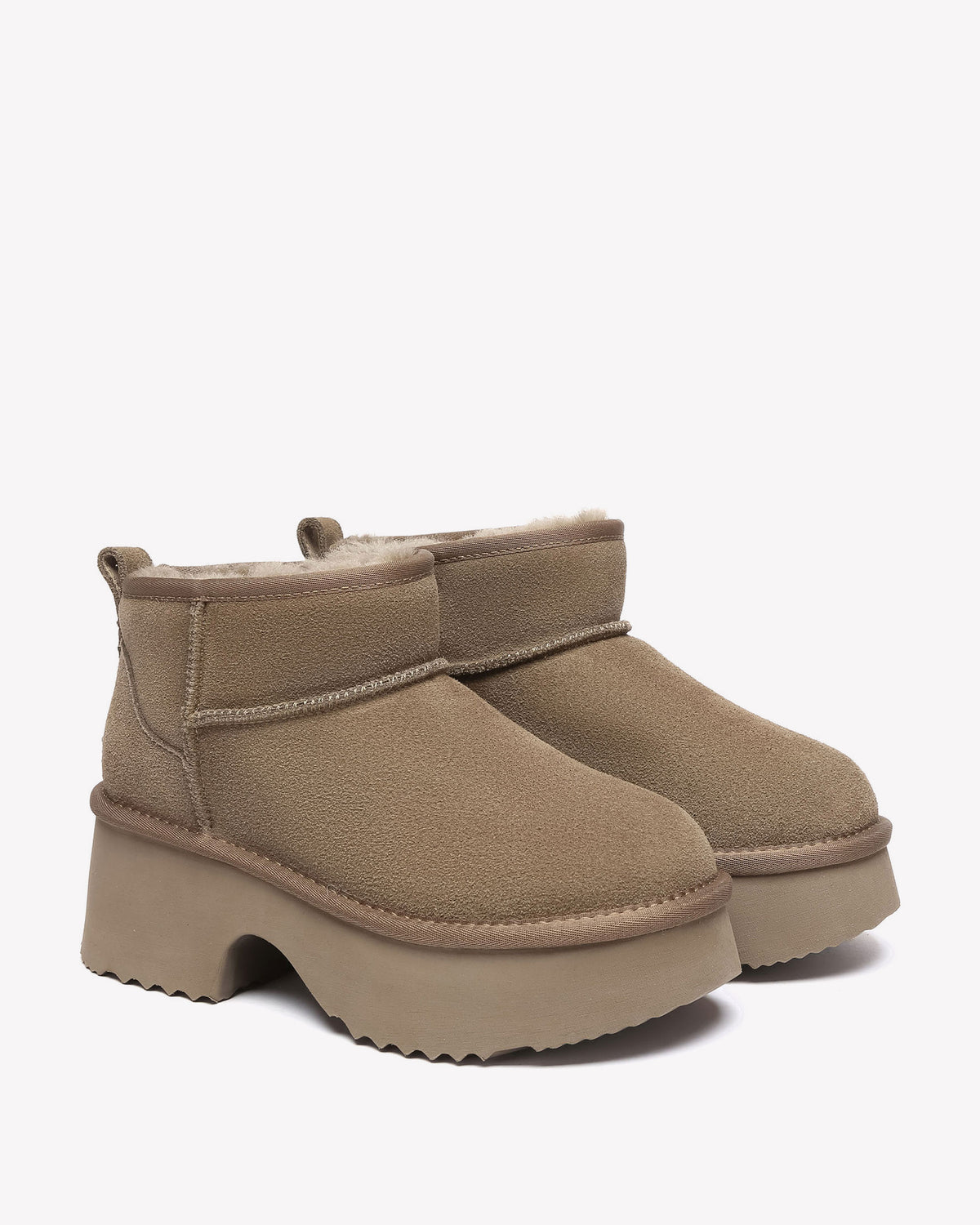 EVERAU Nicobar Walnut Mid Boots Botki Brązowe