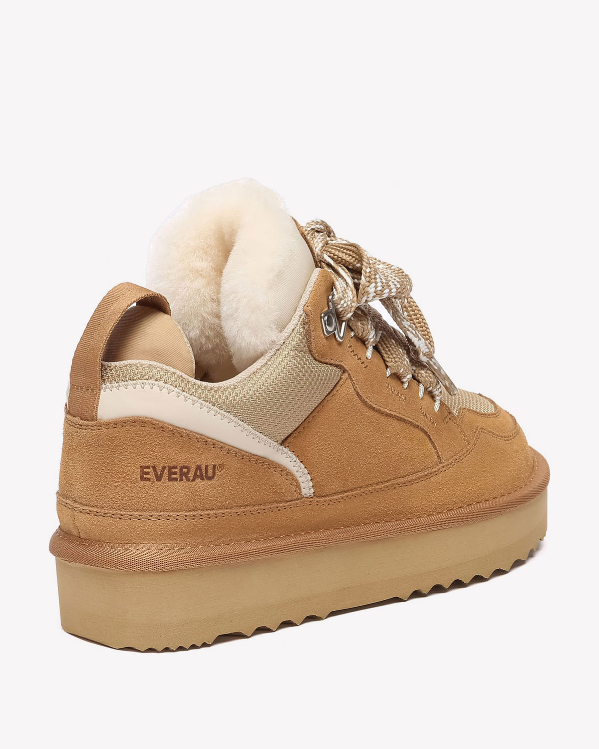 EVERAU Papuan Chestnut Lace Up Sneakersy Brązowe