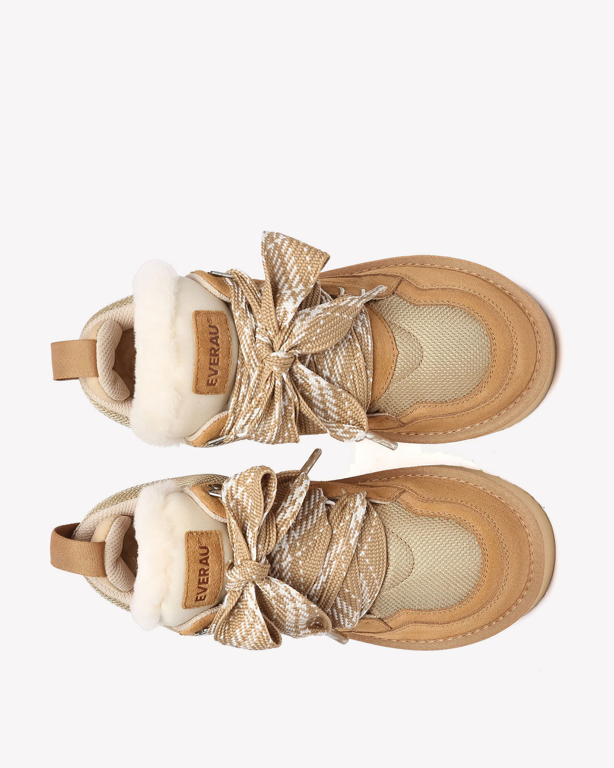 EVERAU Papuan Chestnut Lace Up Sneakersy Brązowe