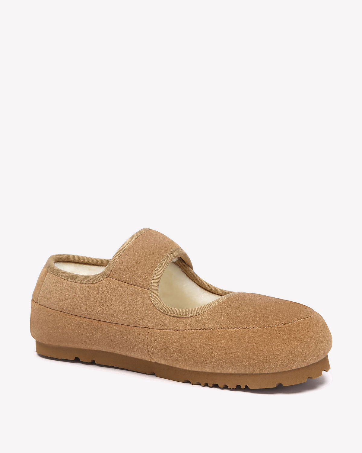 EVERAU Teal Chestnut Adjustable Strap Baleriny Brązowe