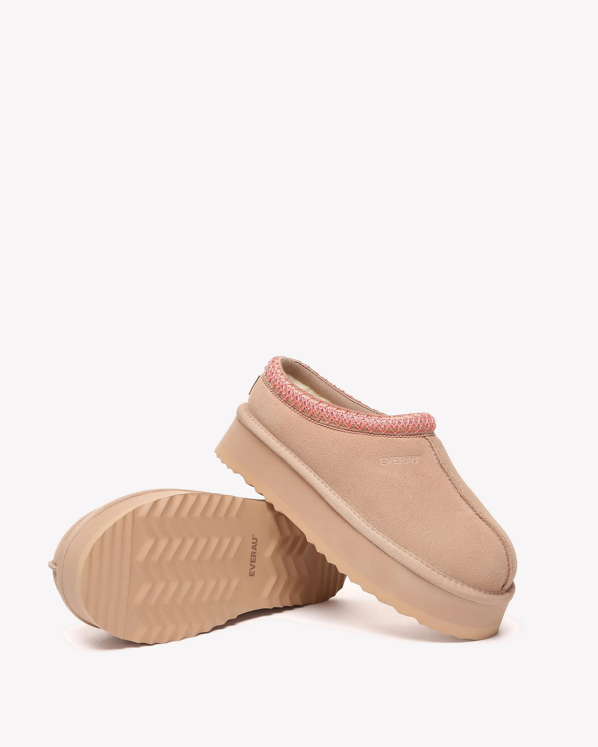 EVERAU Wonga Leather Slippers Kapcie Różowe