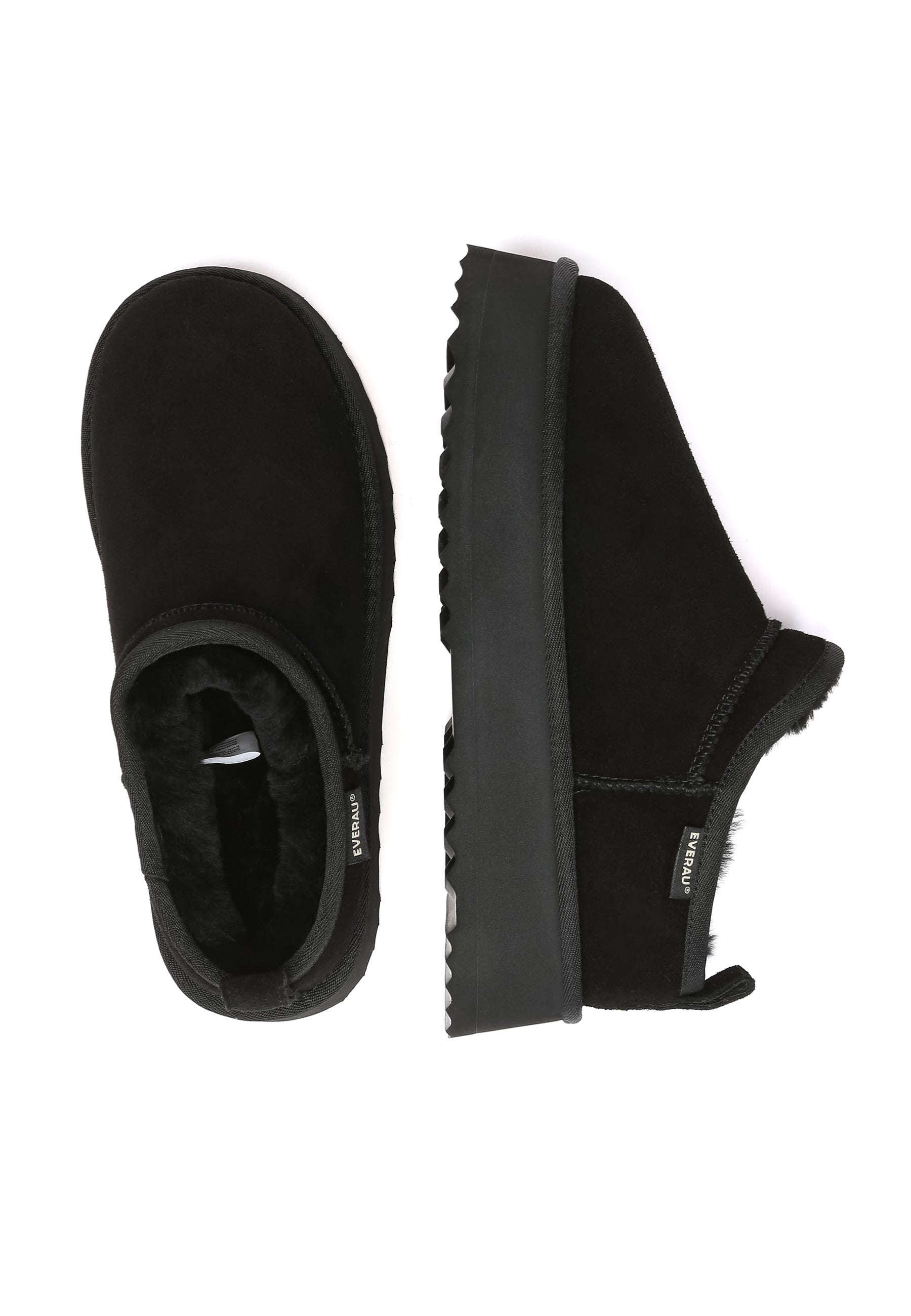 EVERAU Partridge Black Ultra Mini Boots Botki Czarne