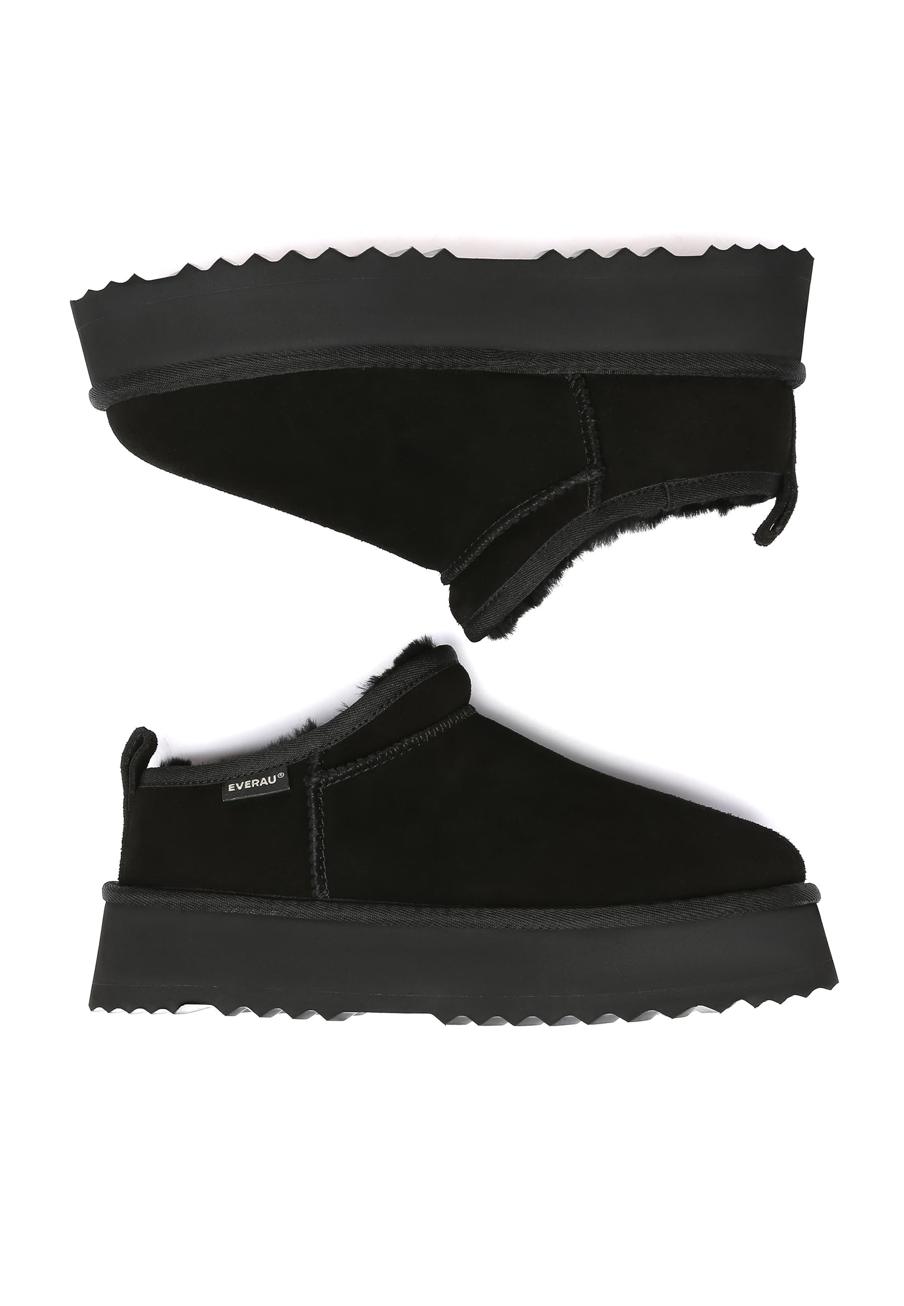 EVERAU Partridge Black Ultra Mini Boots Botki Czarne