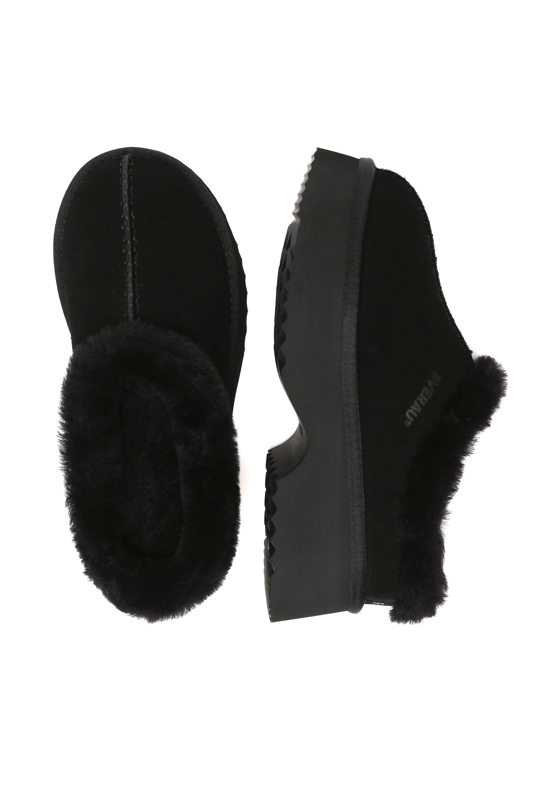 EVERAU Savanna Chunky Platform Boots Botki Czarne