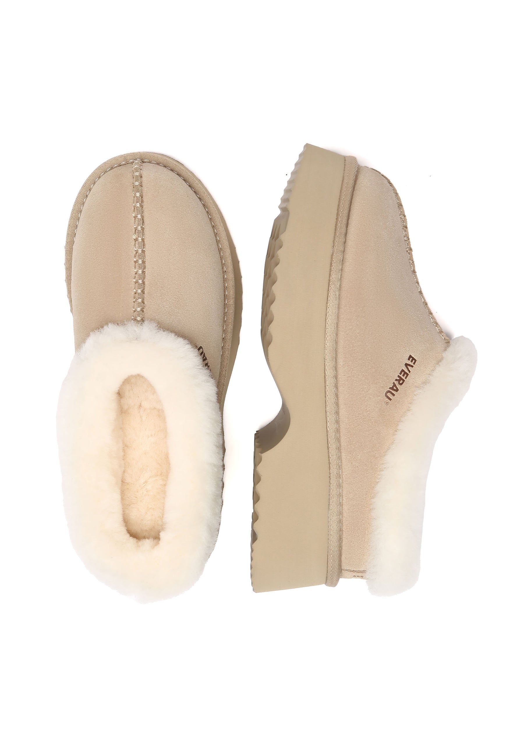 EVERAU Savanna Chunky Platform Boots Botki Piaskowe