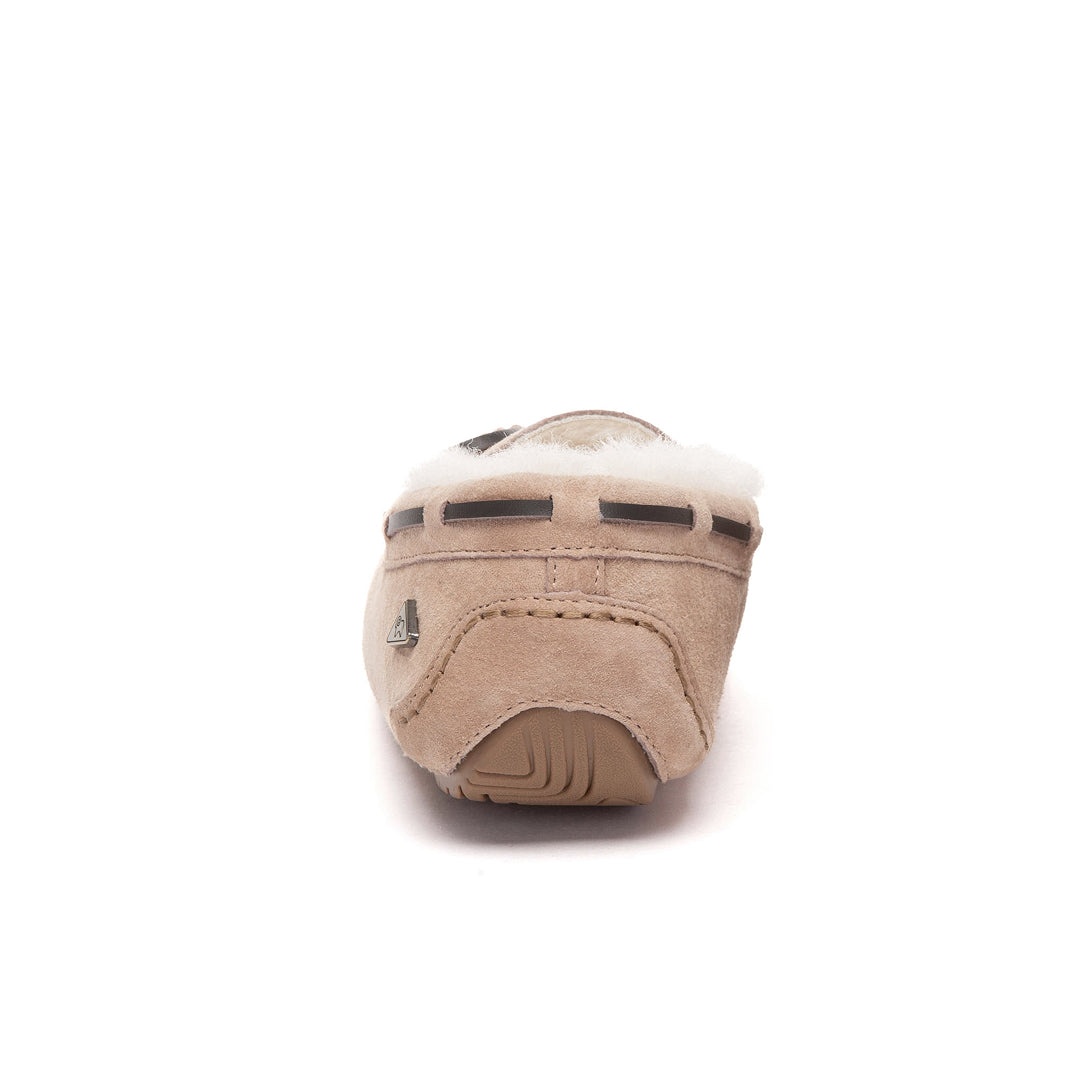 EVERAU Crested Leather Loafers Loafersy Brązowe