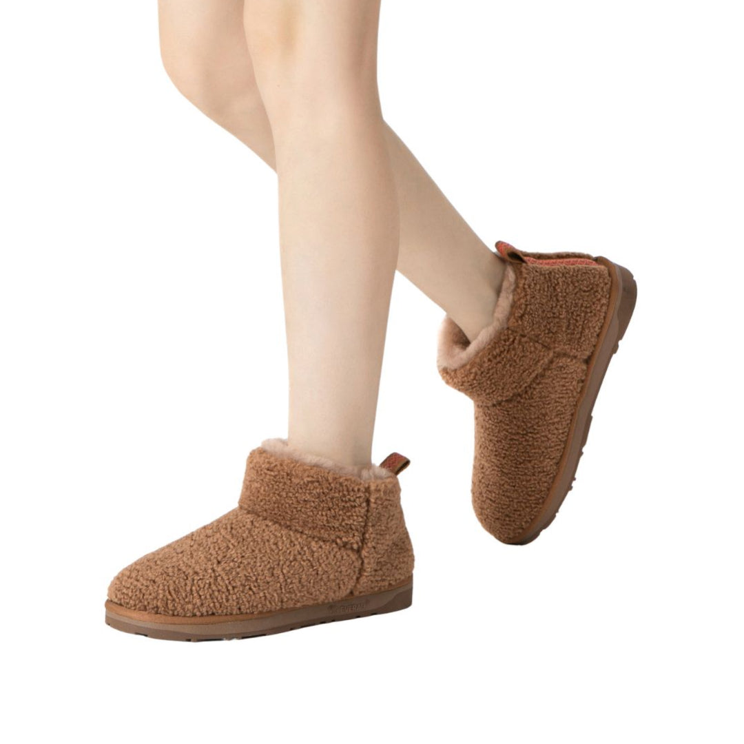 EVERAU Dotterel Chestnut Ultra Plush Ankle Boots Botki Brązowe