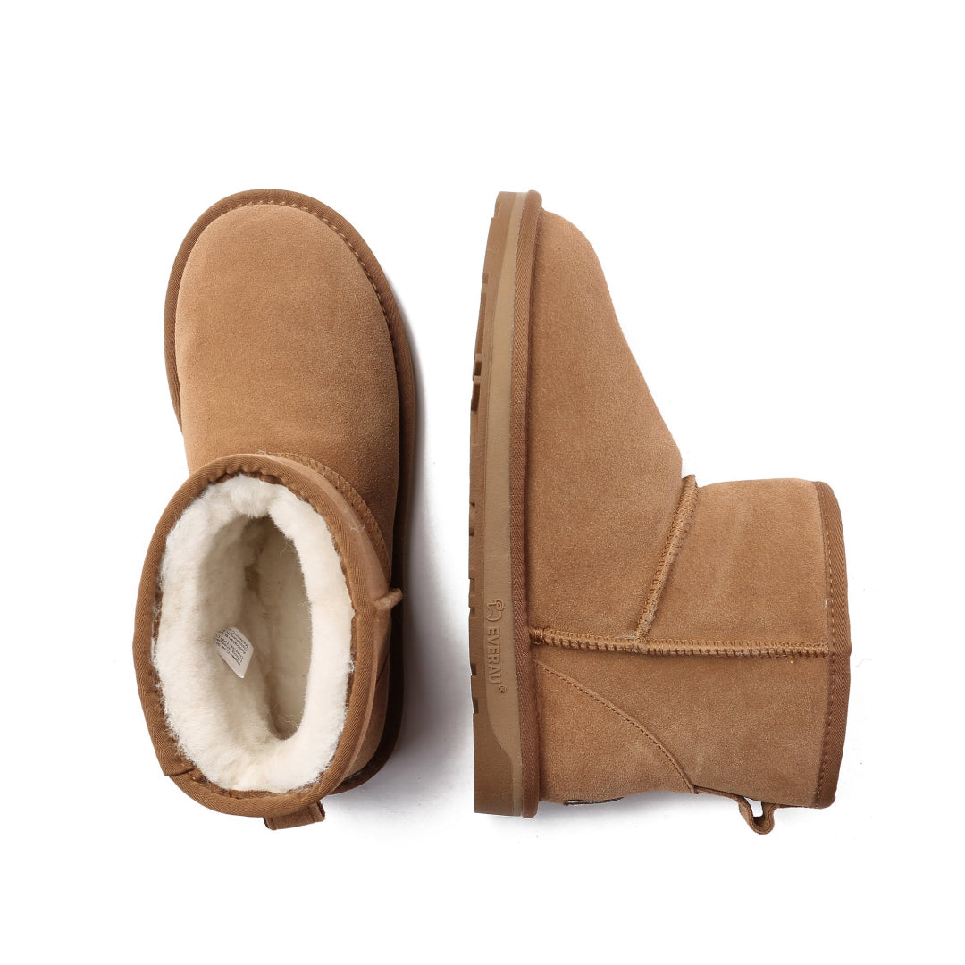 EVERAU Emu Chestnut Mini Classic Boots Botki Brązowe