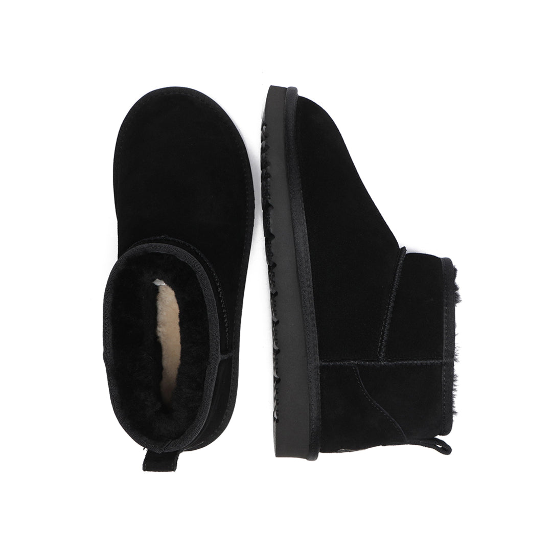 EVERAU Finch Black Ultra Mini Classic Boots Botki Czarne
