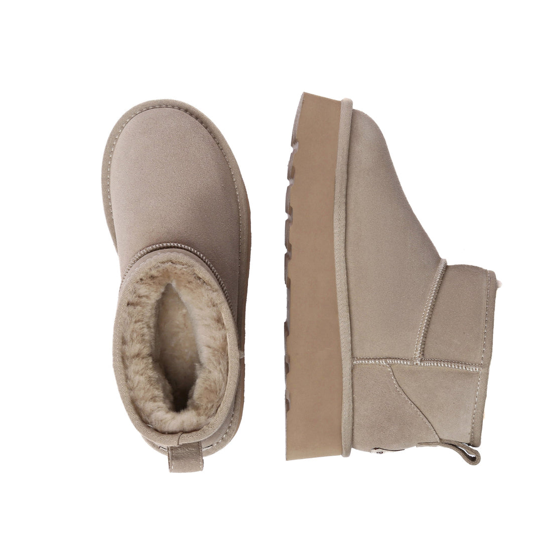 EVERAU Heron SandUltra Mini Platform Boots Botki Piaskowe