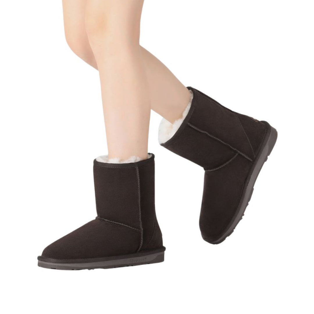 EVERAU Parrot Chocolate Short Classic Boots Botki Czekoladowe