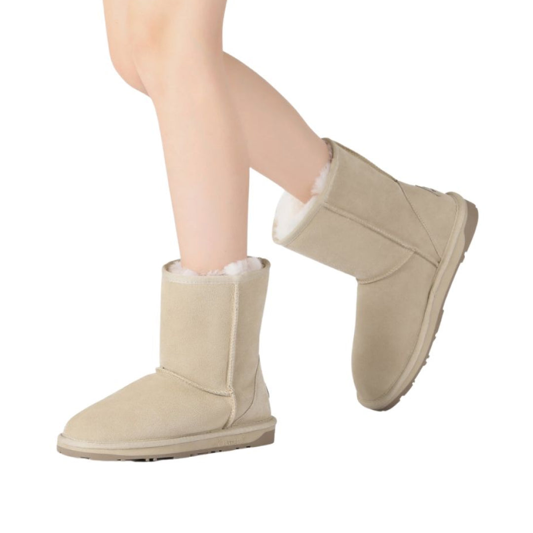 EVERAU Parrot Sand Short Classic Boots Botki Beżowe