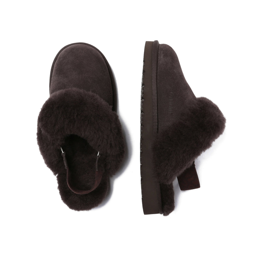 EVERAU Pelican Chocolate Slippers Kapcie Brązowe