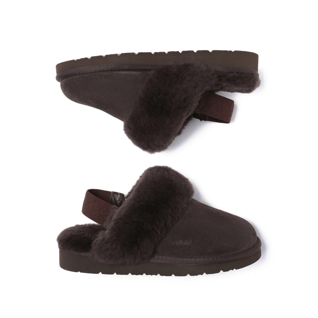 EVERAU Pelican Chocolate Slippers Kapcie Brązowe