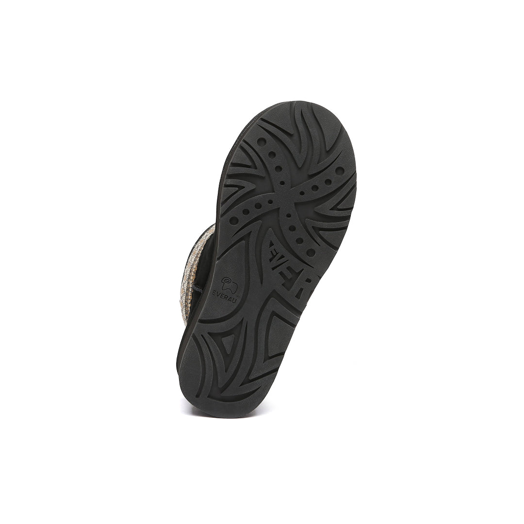 EVERAU Plover Black Ankle Platform Boots Botki Czarne
