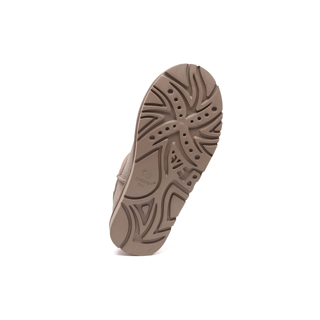 EVERAU Quail Brown Ultra Mini Boots Botki Brązowe