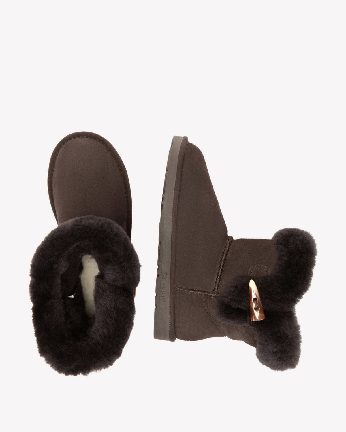 EVERAU Robin Chocolate Mini Boots Botki Czekoladowe