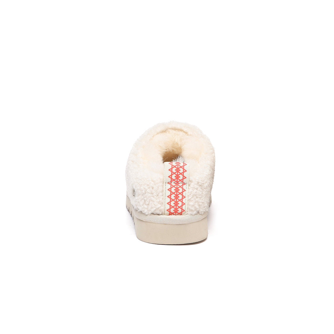 EVERAU Snipe Sand Plush Ankle Slippers Kapcie Beżowe