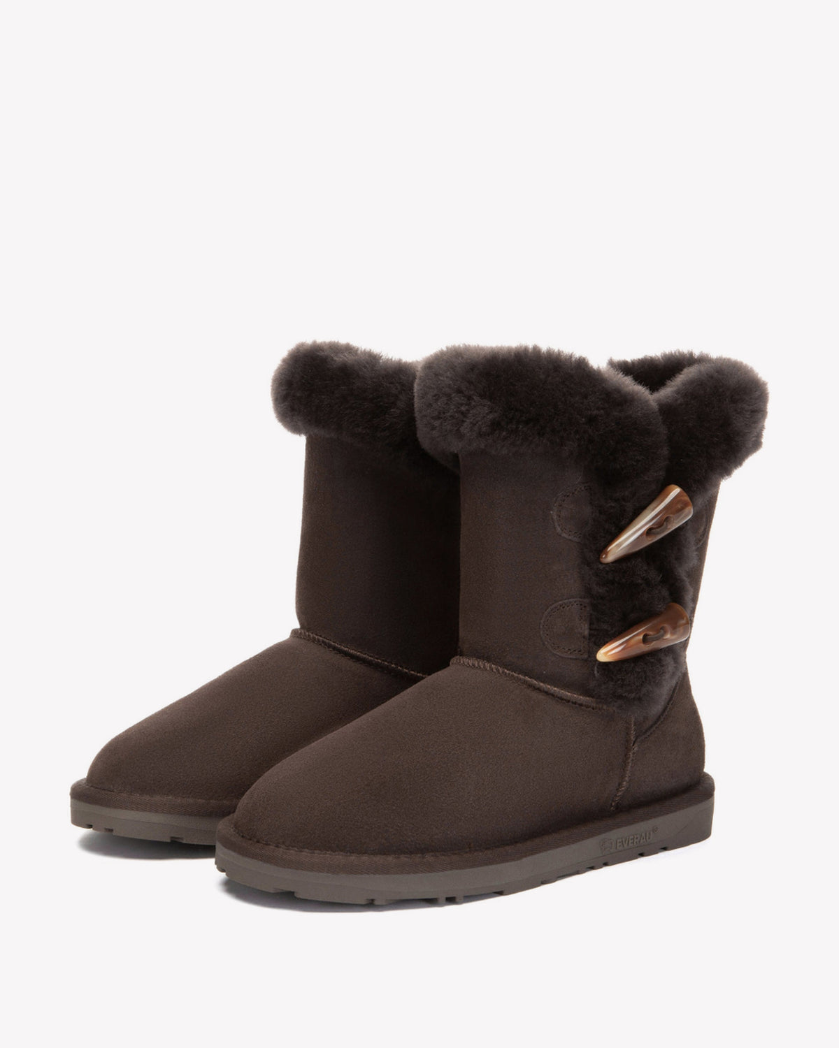EVERAU Stork Chocolate Short Boots Botki Czekoladowe