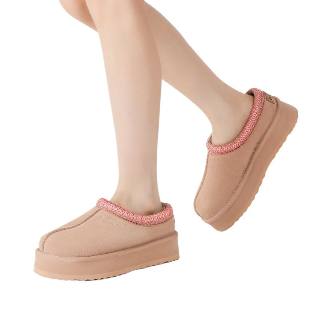 EVERAU Wonga Leather Slippers Kapcie Różowe