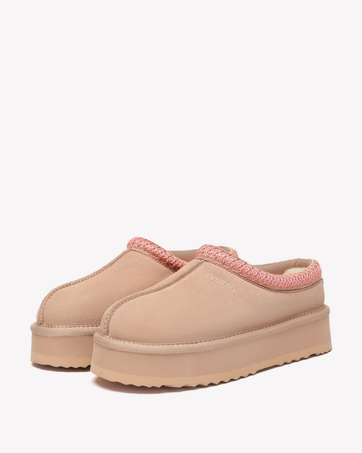 EVERAU Wonga Leather Slippers Kapcie Różowe